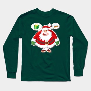 Hungry Santa Long Sleeve T-Shirt